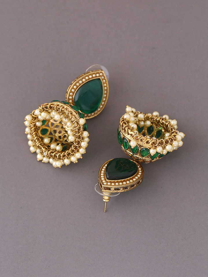 Emerald Charuja Jhumkis