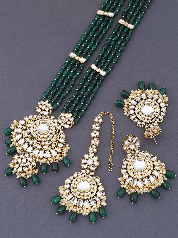 Emerald Daruka Jewellery Set