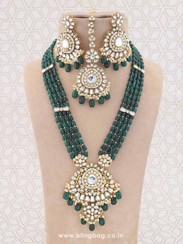 Emerald Daruka Jewellery Set