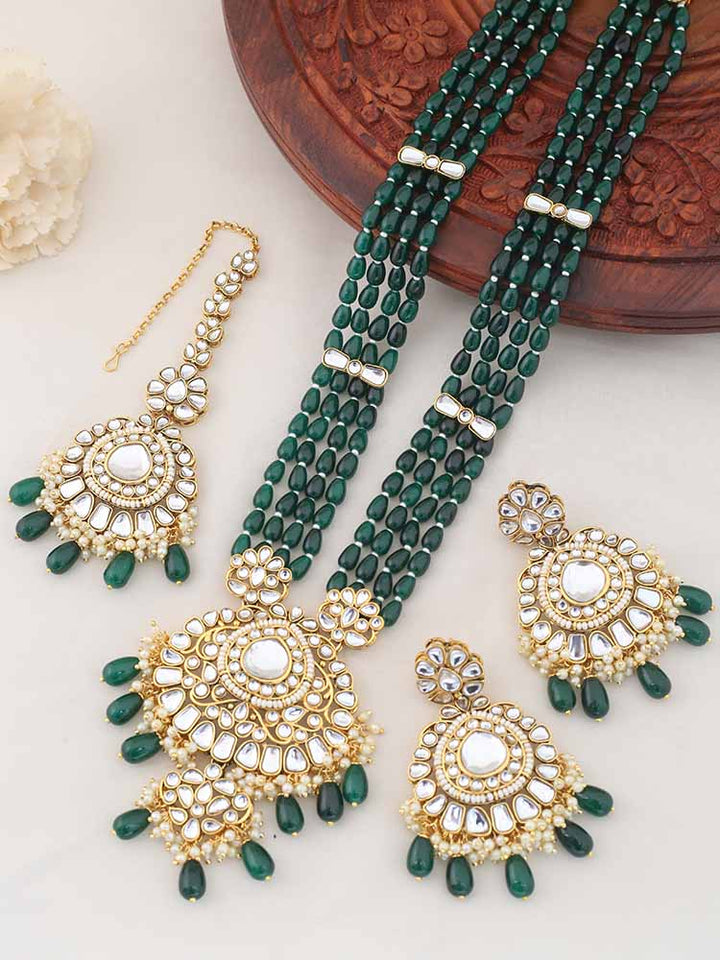 Emerald Daruka Jewellery Set