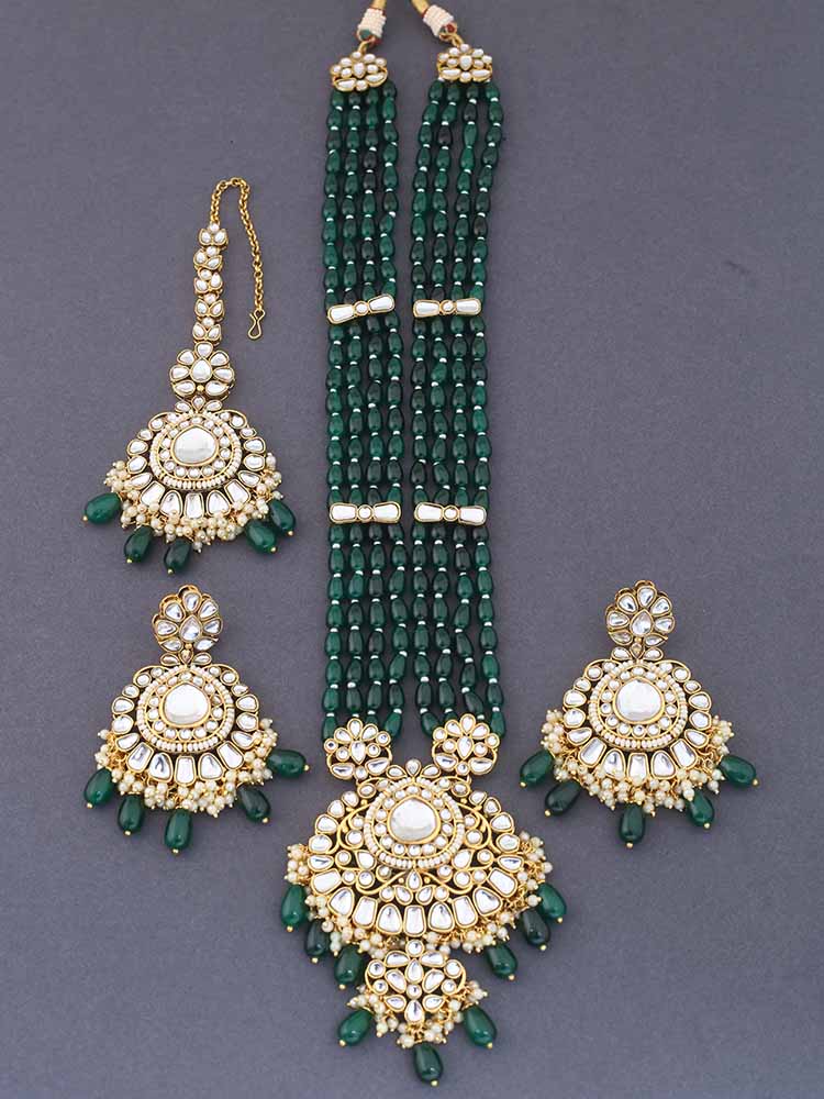 Emerald Daruka Jewellery Set