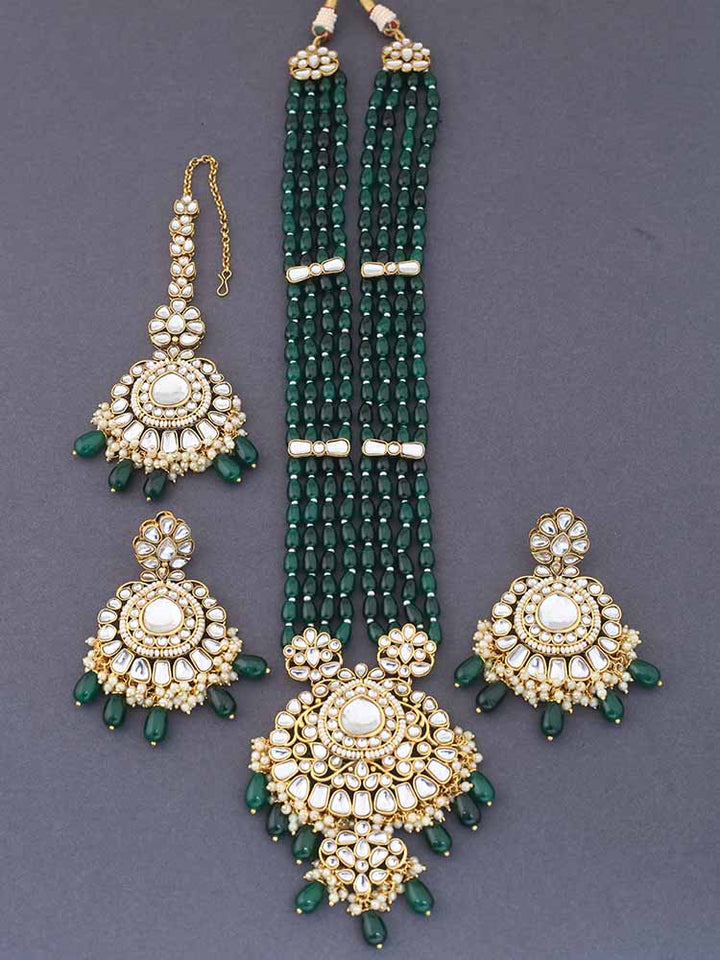 Emerald Daruka Jewellery Set