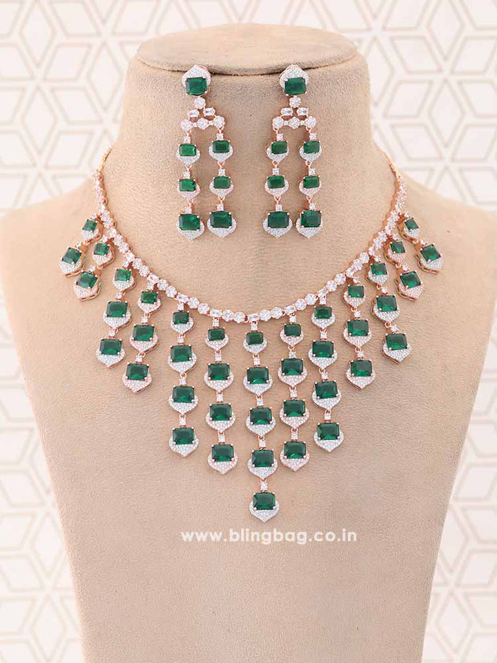 Emerald Ellyse Zirconia Jewellery Set