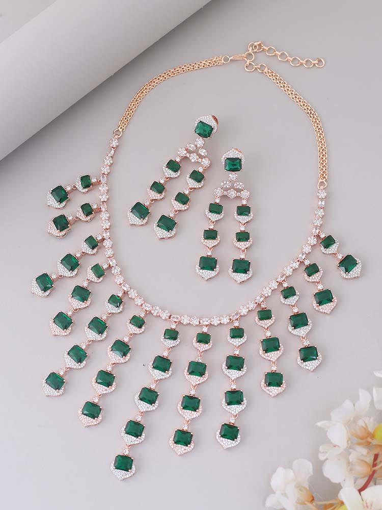 Emerald Ellyse Zirconia Jewellery Set