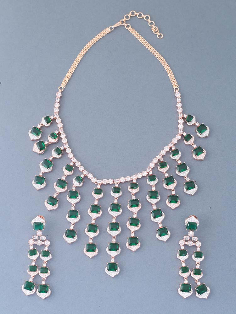 Emerald Ellyse Zirconia Jewellery Set