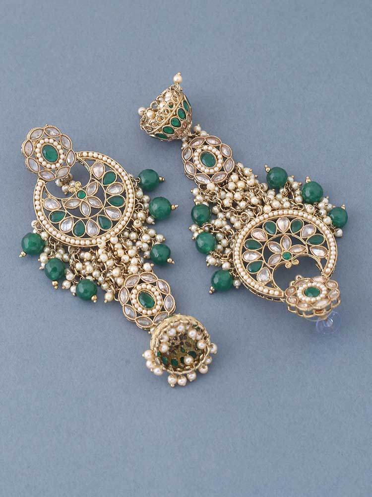 Emerald Gurnam Jhumkis