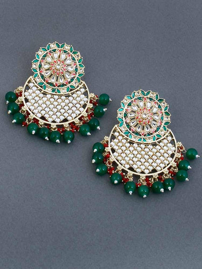Emerald Juhi Designer Earrings - Bling Bag