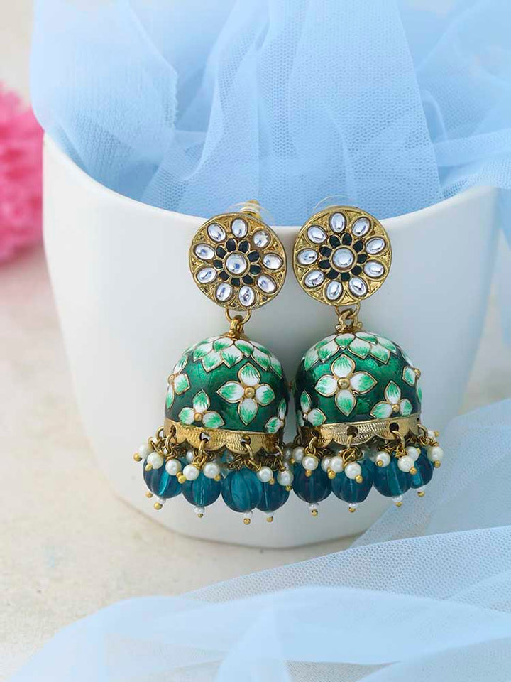 Emerald Kabini Jhumkis