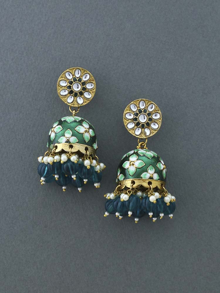 Emerald Kabini Jhumkis