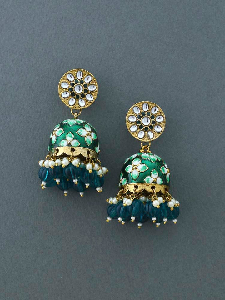 Emerald Kabini Jhumkis
