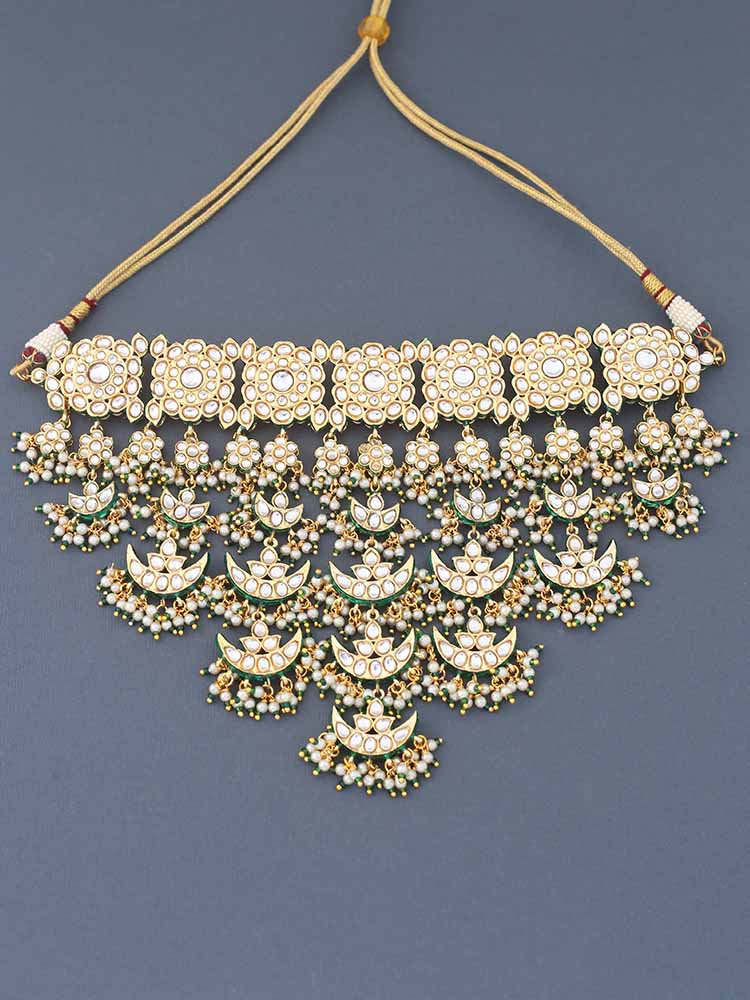 Emerald Kanaki Bridal Jewellery Set
