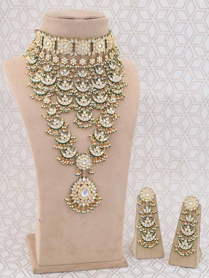 Emerald Kanaki Bridal Jewellery Set