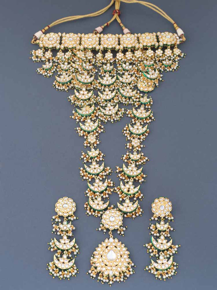 Emerald Kanaki Bridal Jewellery Set