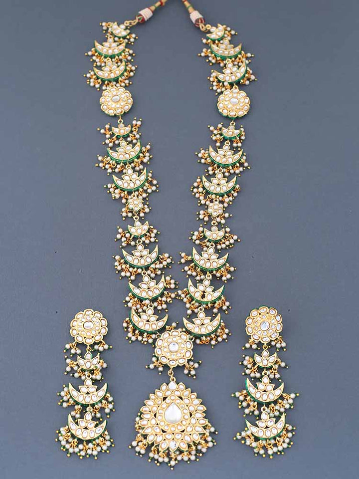 Emerald Kanaki Bridal Jewellery Set