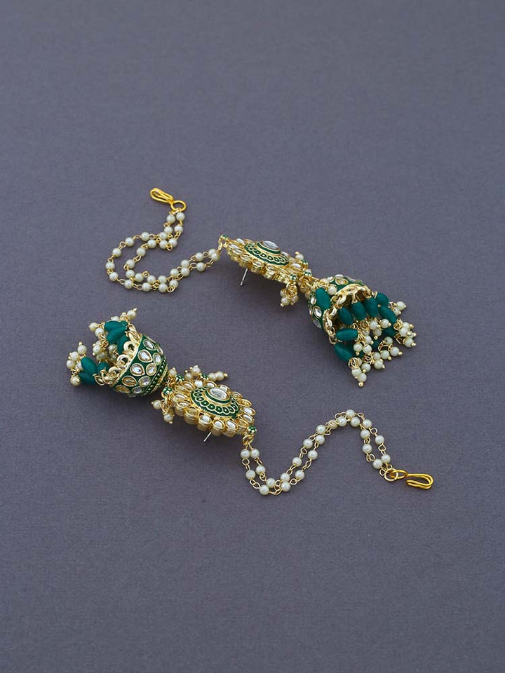Emerald Khoh Sahara Jhumkis