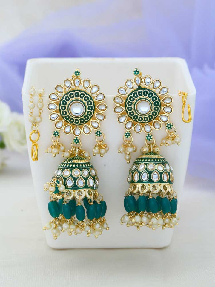 Emerald Khoh Sahara Jhumkis