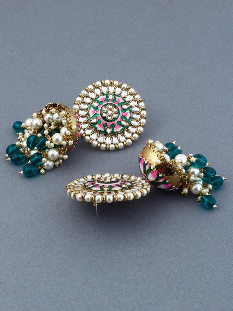 Emerald Kritika Jhumkis - Bling Bag