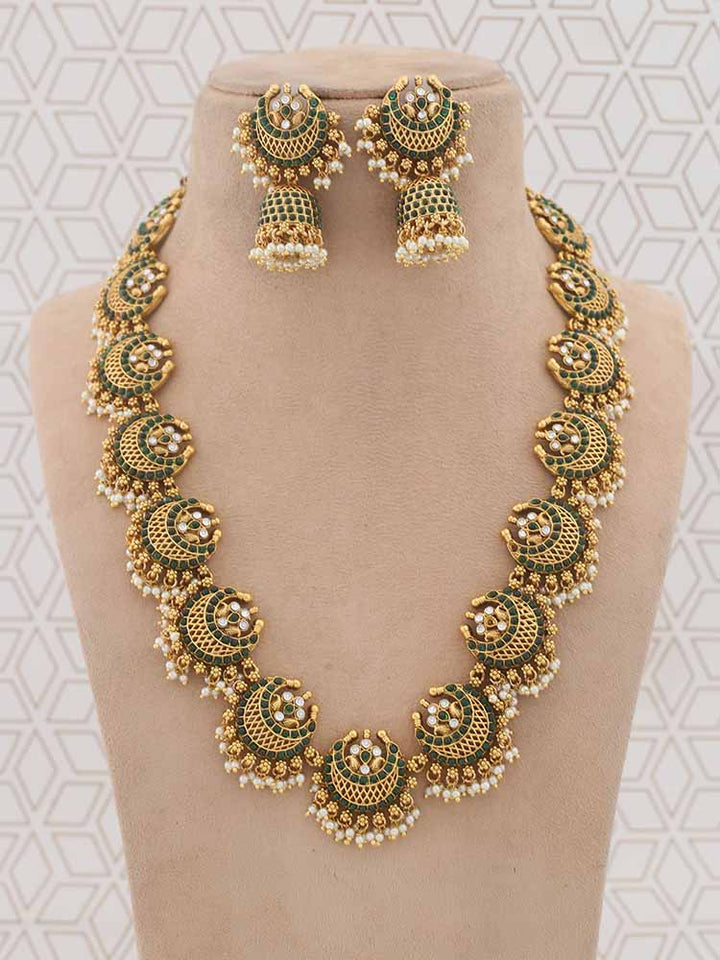 Emerald Long Laban Jewellery Set
