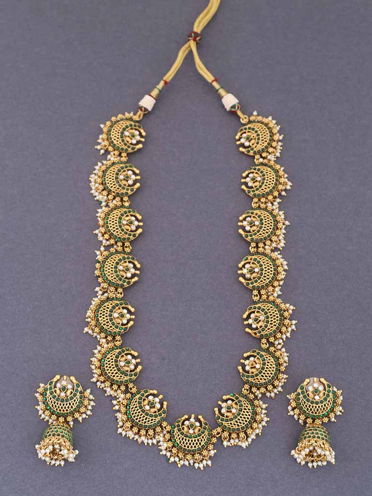 Emerald Long Laban Jewellery Set