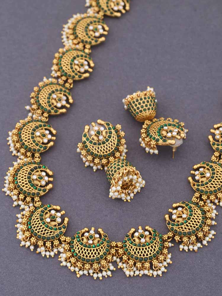 Emerald Long Laban Jewellery Set