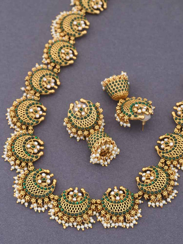 Emerald Long Laban Jewellery Set