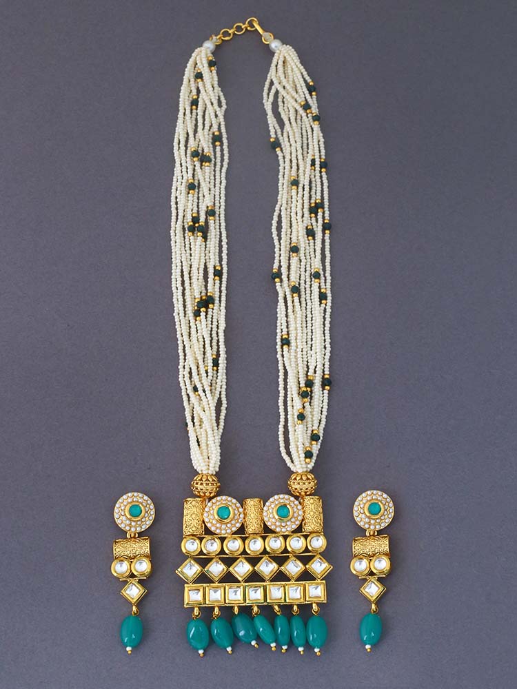 Jade Mekhala Jewellery Set