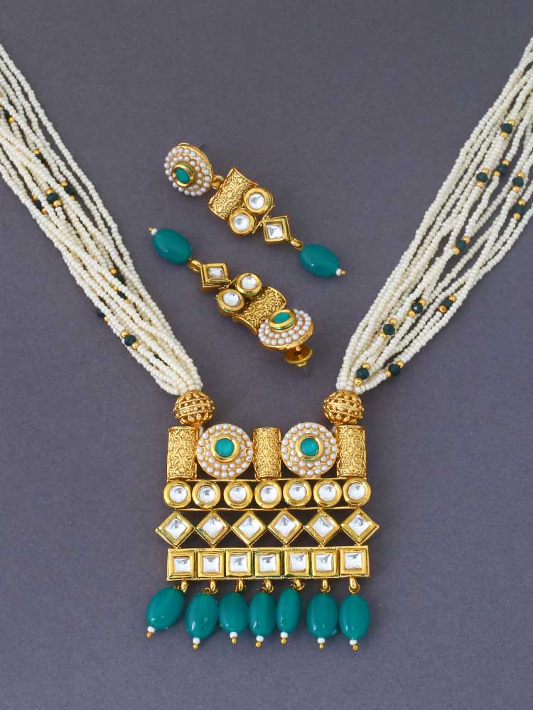 Jade Mekhala Jewellery Set