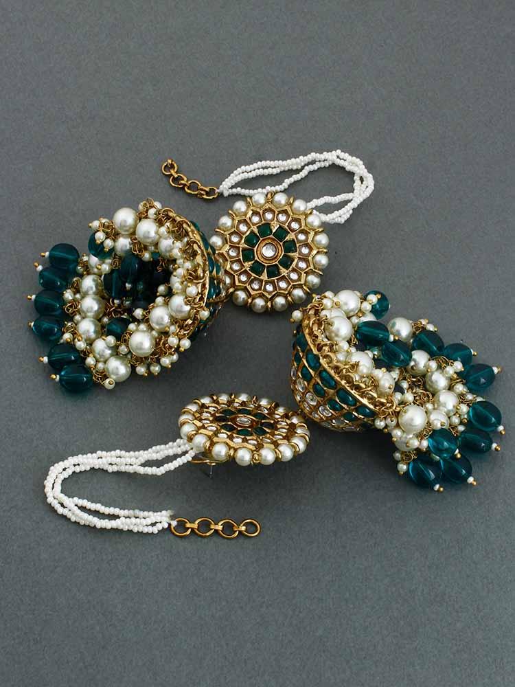 Emerald Mrinali Sahara Jhumkis - Bling Bag