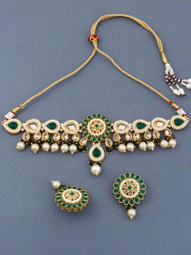 Emerald Preet Jewellery Set - Bling Bag