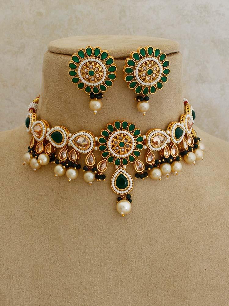 Emerald Preet Jewellery Set - Bling Bag