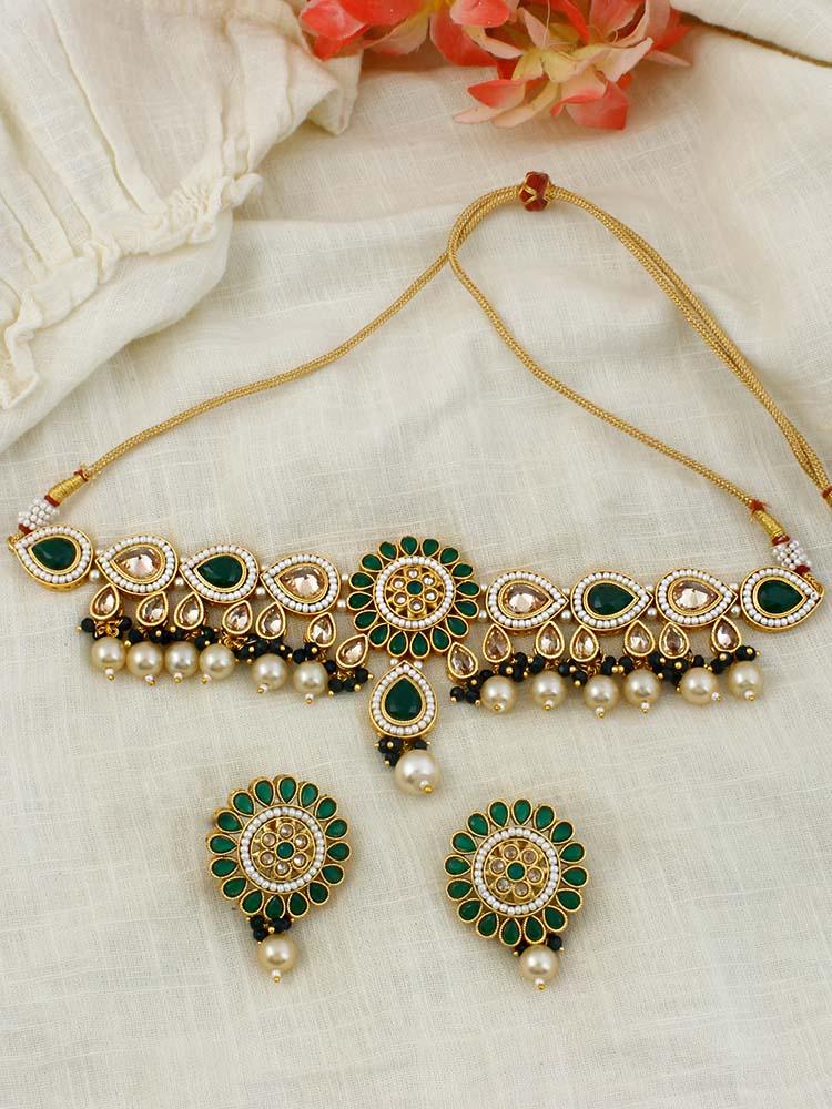 Emerald Preet Jewellery Set - Bling Bag