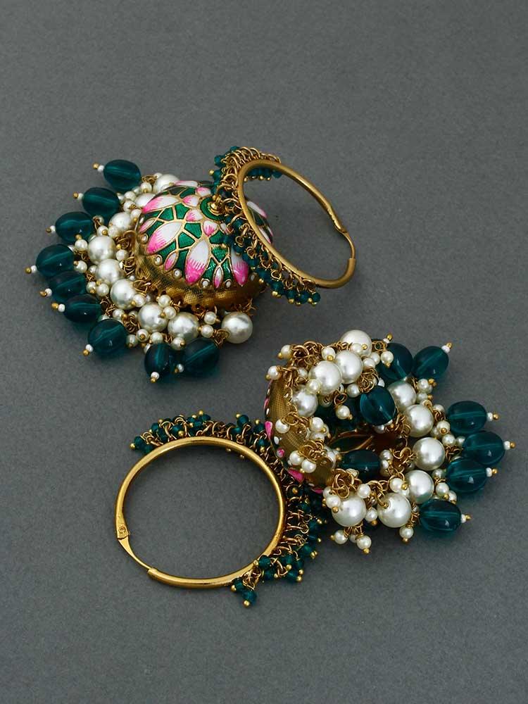 Emerald Rajamani Jhumkis - Bling Bag
