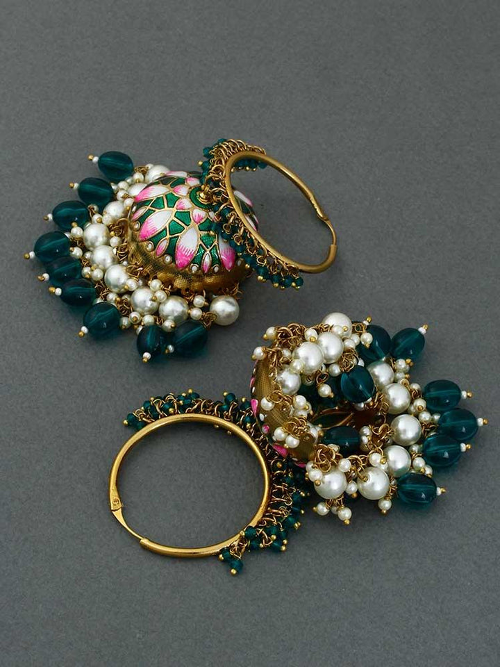 Emerald Rajamani Jhumkis - Bling Bag