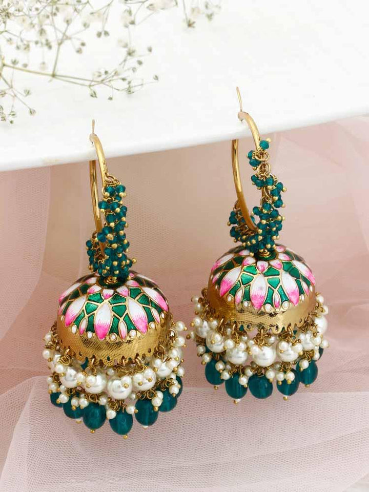 Emerald Rajamani Jhumkis - Bling Bag