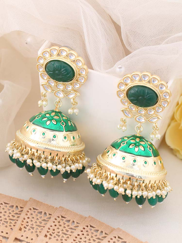 Emerald Richa Jhumkis