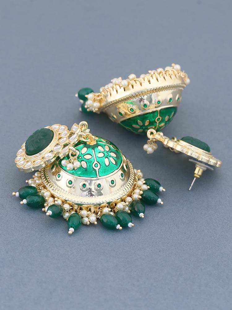 Emerald Richa Jhumkis