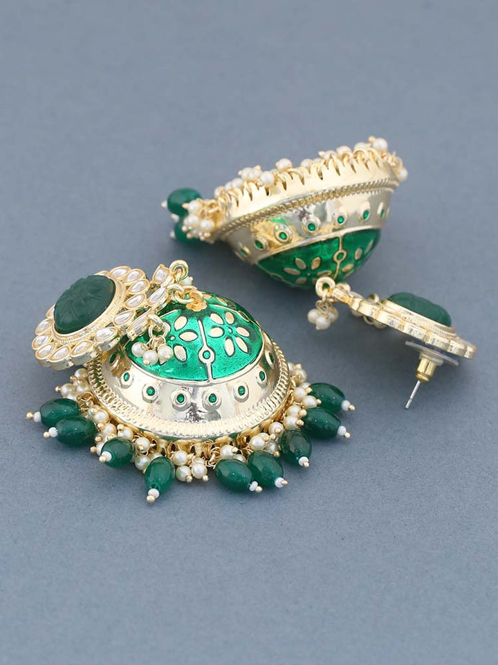 Emerald Richa Jhumkis