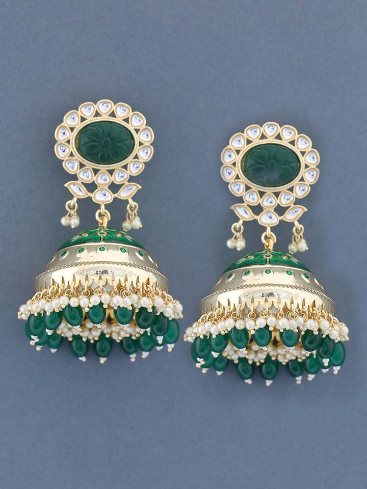 Emerald Richa Jhumkis