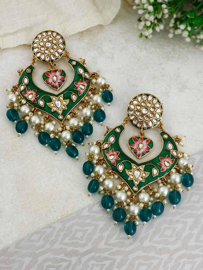 Emerald Roohi Designer Earrings - Bling Bag