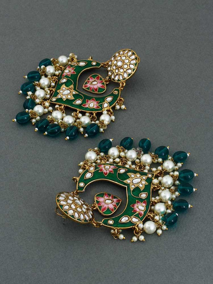 Emerald Roohi Designer Earrings - Bling Bag
