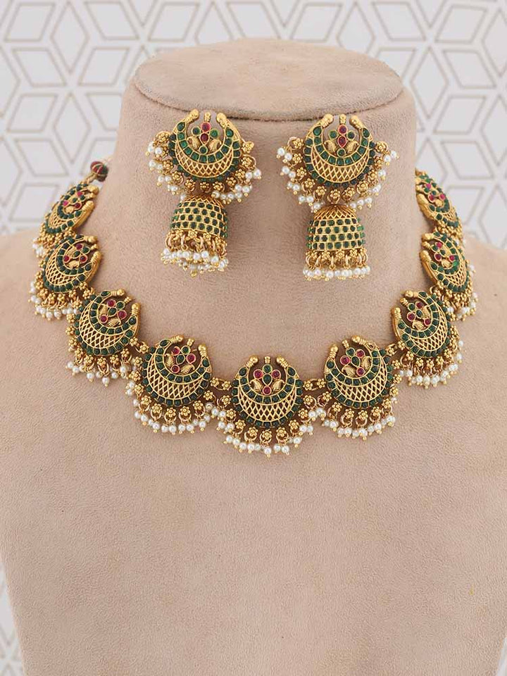 Emerald Ruby Laban Jewellery Set