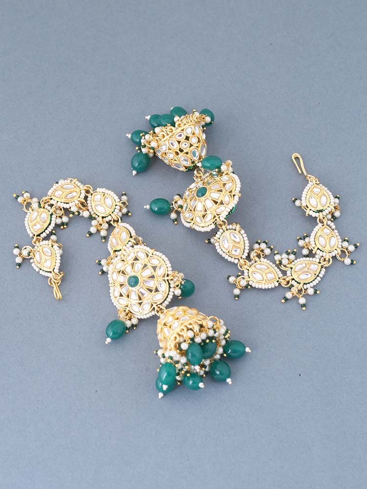 Emerald Sayali Sahara Jhumkis
