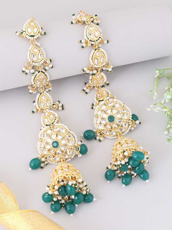 Emerald Sayali Sahara Jhumkis