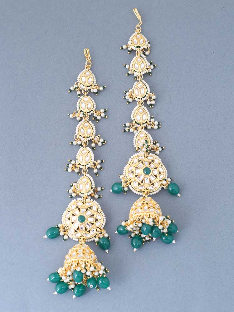 Emerald Sayali Sahara Jhumkis
