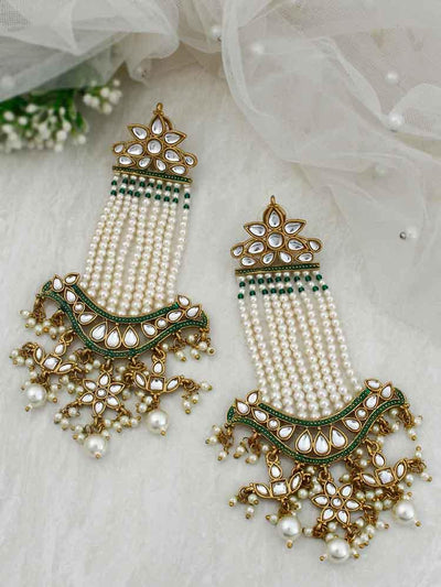 Emerald Shruti Designer Earrings - Bling Bag
