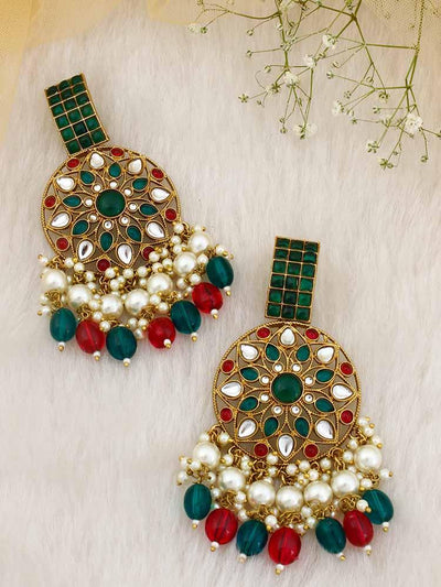 Emerald Rani Tanav Designer Earrings - Bling Bag
