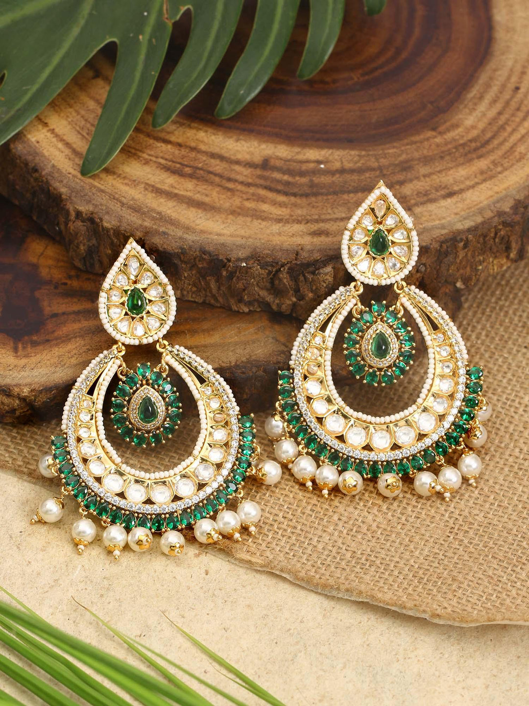 earrings - Bling Bag Emerald Devanshi Zulree Earrings