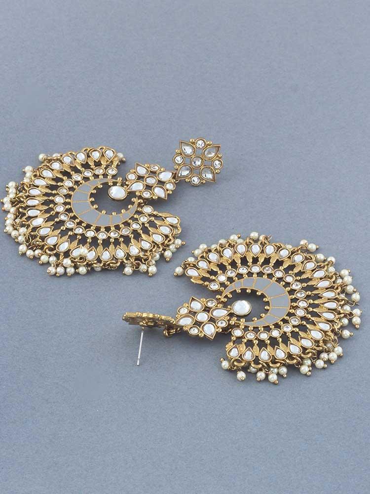 Grey Chakra Chandbalis - Bling Bag