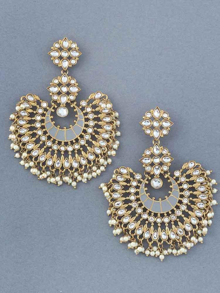 Grey Chakra Chandbalis - Bling Bag