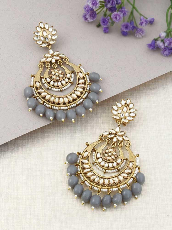 Grey Mumtaz Chandbalis - Bling Bag